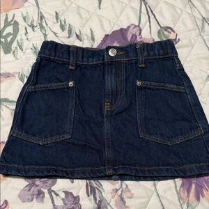 Zara Dark Blue Denim Skirt